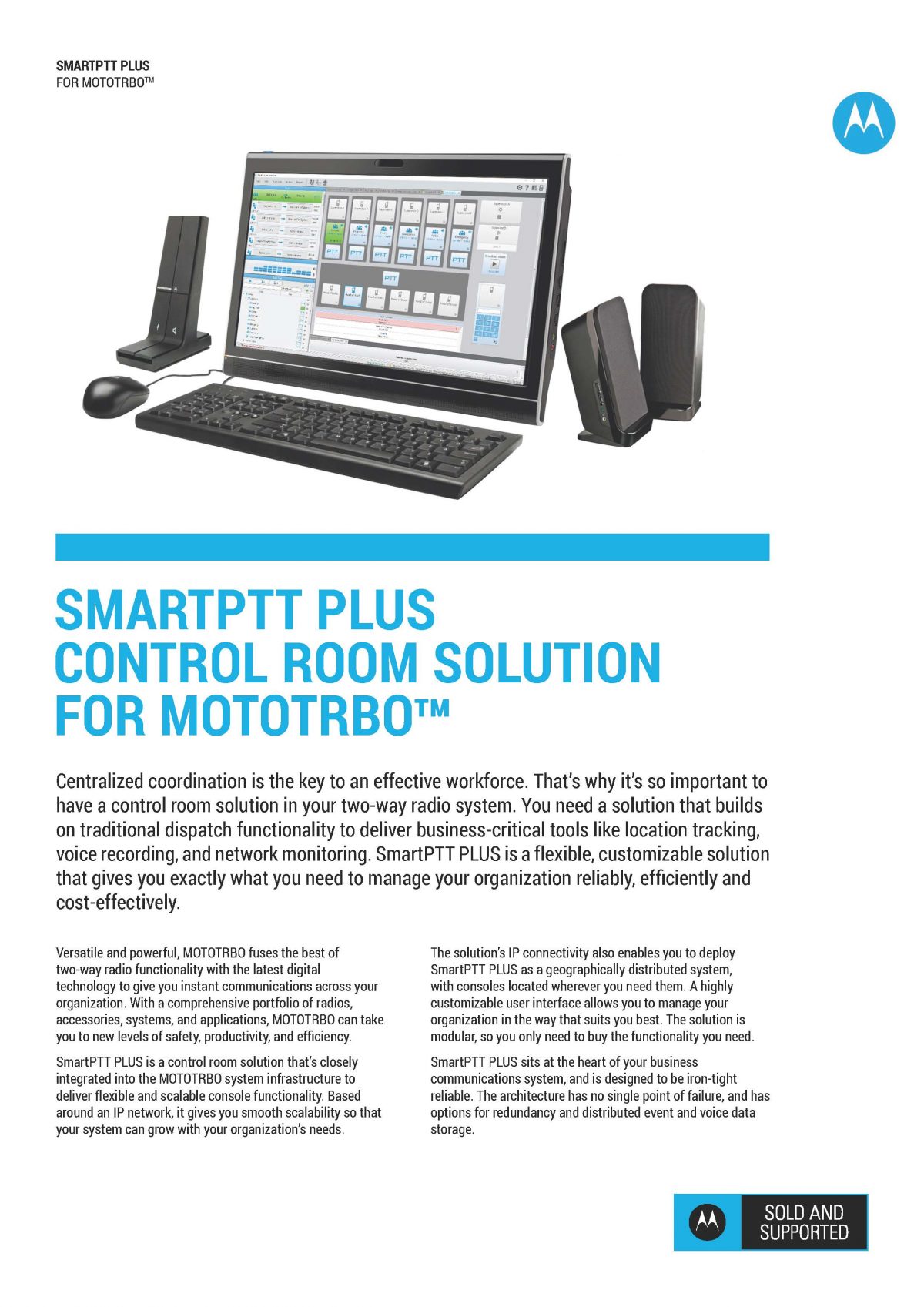 SmartPTT PLUS for MOTOTRBO Brochure