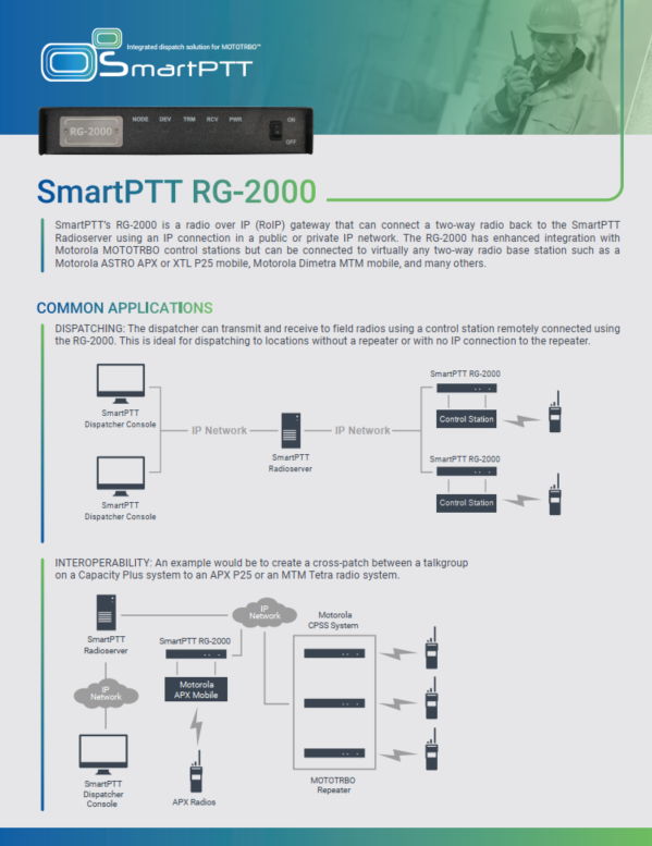 SmartPTT RG-2000 Leaflet